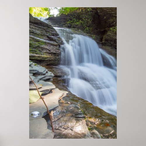 Old Mill Falls Robert H Treman State Park NY Poster