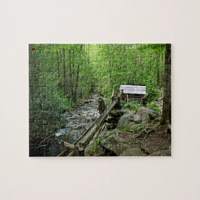 Old Mill Gatlinburg Tennessee Jigsaw Puzzle Zazzle