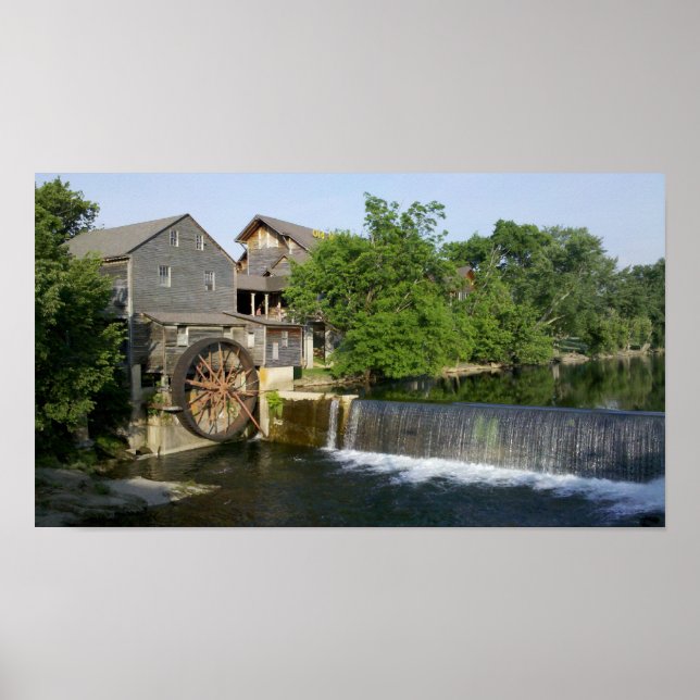 Old Mill in the Great Smoky Mountains Poster (Front)
