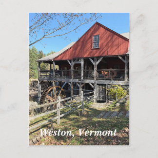 Old Mill Museum in Weston, VT Postcard