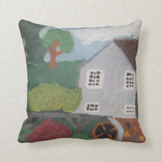 ''OLD MILL'' THROW PILLOW