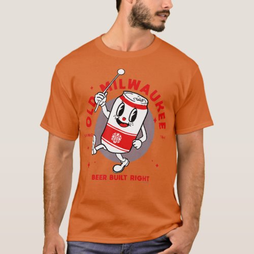 Old Milwaukee Retro Mascot  T_Shirt