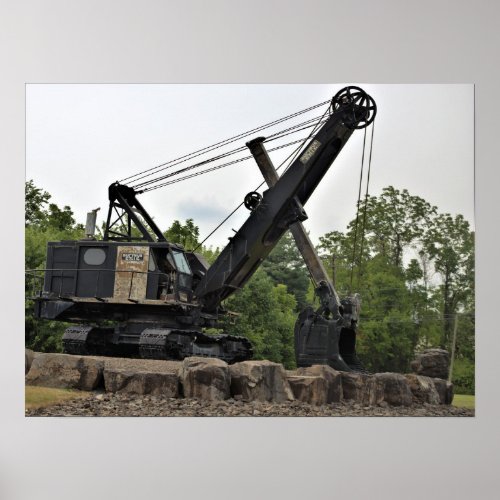 Old Mining Equipment Photo Poster