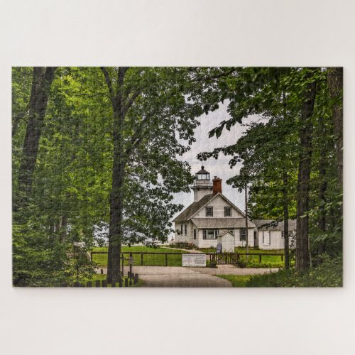 Old Mission Lighthouse Jigsaw Puzzle