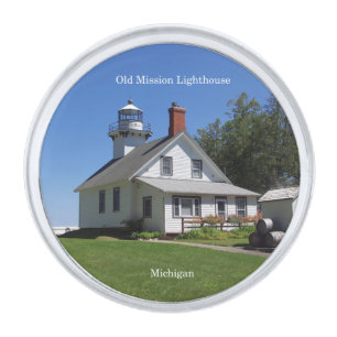 Old Mission Lighthouse lapel pin