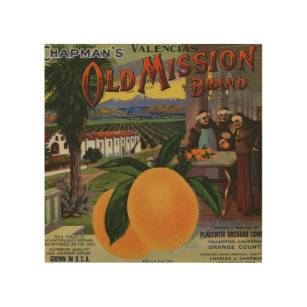 Los Angeles Buscada Beautiful Woman Orange Citrus Fruit Crate Label Art Print 