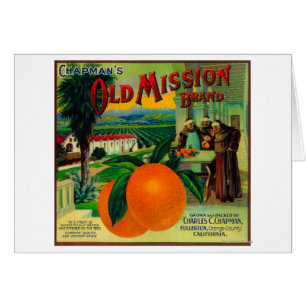 Old Mission Orange LabelFullerton, CA Cards