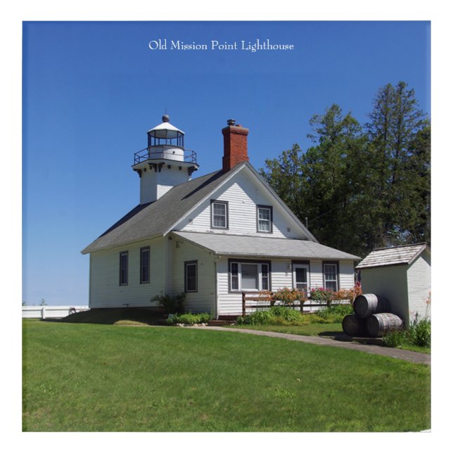 Old Mission Point Lighthouse acrylic wall art (Front)