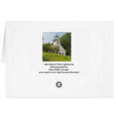 Old Mission Point Lighthouse Cards (Back Horizontal)