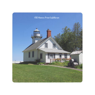 Old Mission Point Lighthouse metal wall art