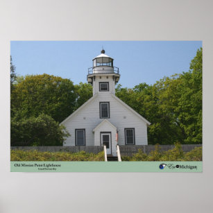 Old Mission Point Lighthouse - Michigan Poster