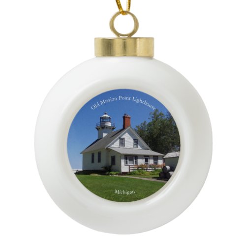 Old Mission Point Lighthouse ornament