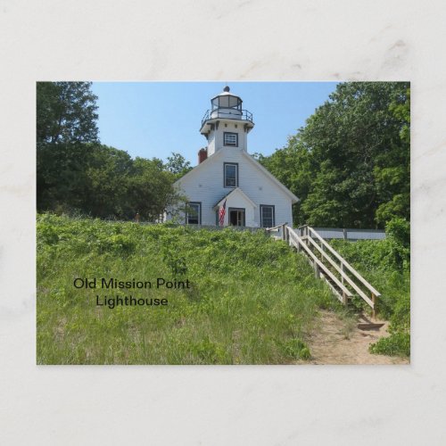 Old Mission Point Lighthouse Postcard