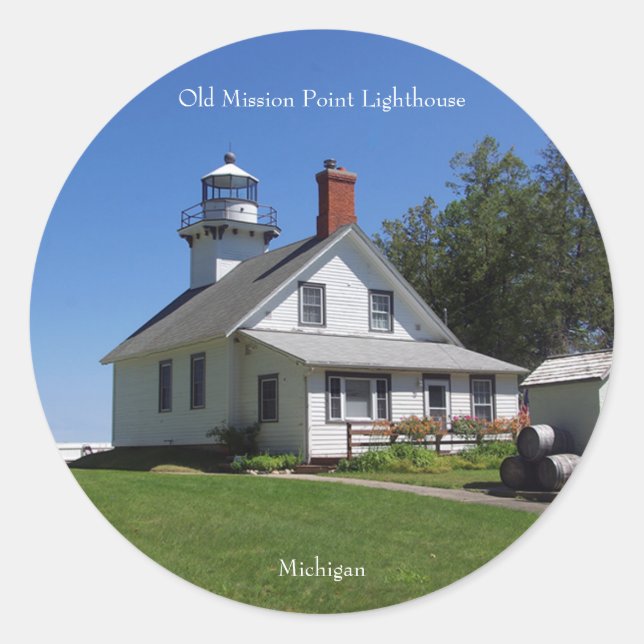 Old Mission Point Lighthouse sticker (Front)