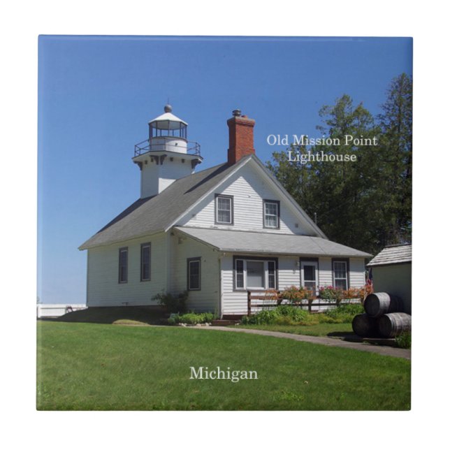 Old Mission Point Lighthouse tile (Front)