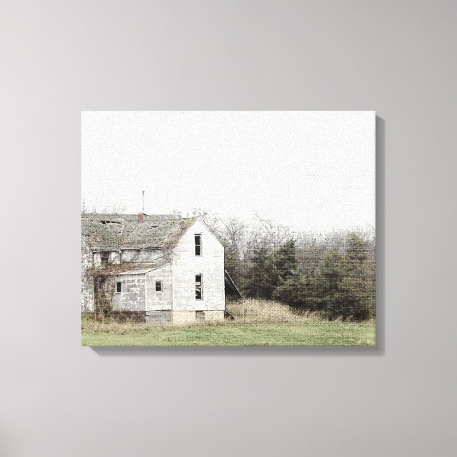 Old Missouri House Canvas Print (Front)