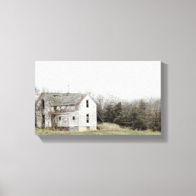 Old Missouri House Canvas Print (Front)