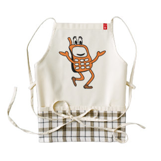 Old mobile cartoon zazzle HEART apron
