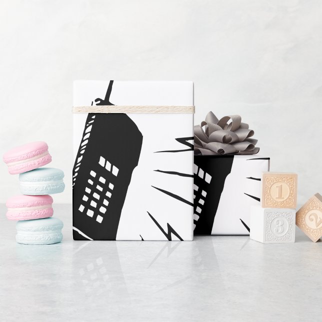 Old Mobile Phone Wrapping Paper (Creator Uploaded)