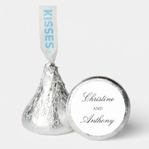 Old Money Black and White Classic Wedding Hershey®'s Kisses®
