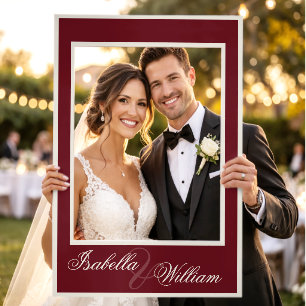 Old Money Classic Wedding Photo Prop Selfie Frame