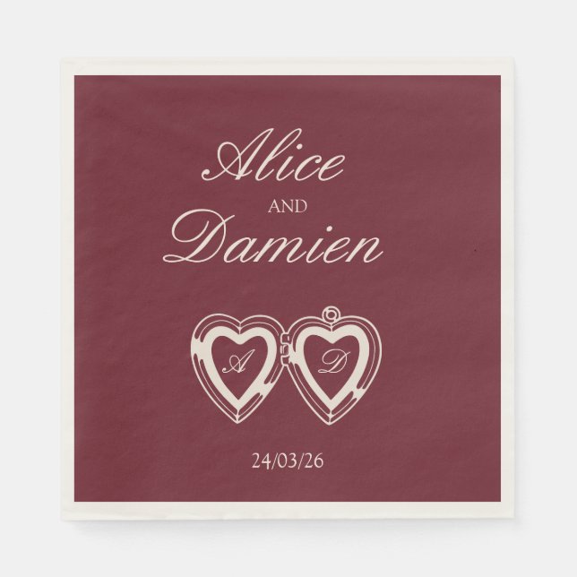Old Money Elegant Cocktail Napkin (Front)