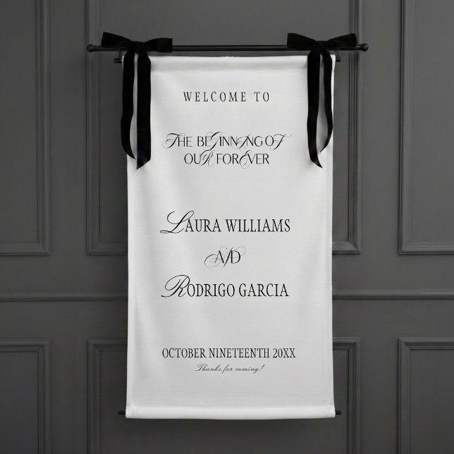 Old Money Elegant Wedding Welcome Banner (Creator Uploaded)