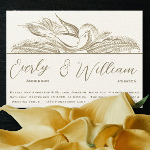 OLD MONEY, LOVE BIRDS, INVITATION