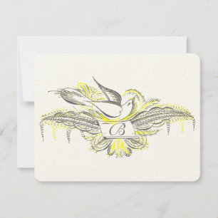 OLD MONEY, LOVE BIRDS, RSVP CARD