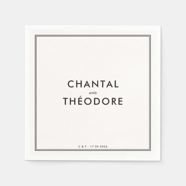 Old Money | Quiet Luxury | wedding  Napkins (Front)