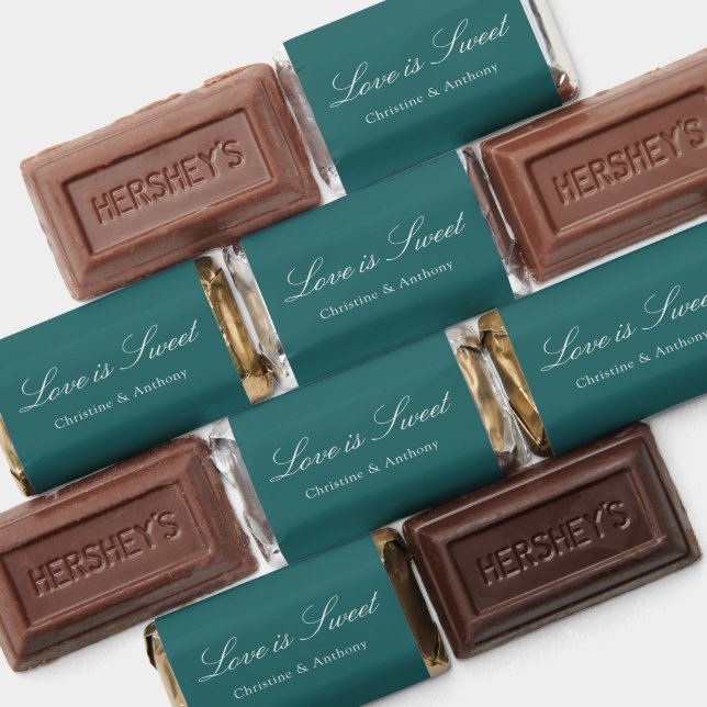 Old Money Teal Classic Wedding Hershey's Miniatures (Assorted)