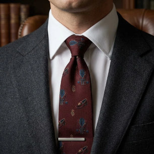Old Money Velvet Smoking Jacket Loafer Burgundy Neck Tie