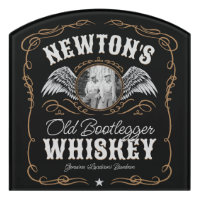 Old Moonshine Whiskey Label ADD PHOTO Family Name