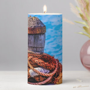 Old Mooring Bollard Pillar Candle