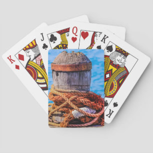Old Mooring Bollard Poker Cards