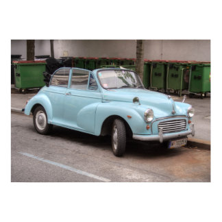 Old Morris Minor Convertible Tourer Poster