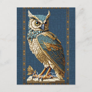 Old Mosaic Owl. Postcard