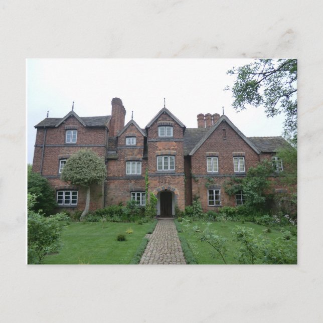 Old Moseley Hall 17th Century English Farmhouse Postcard (Front)