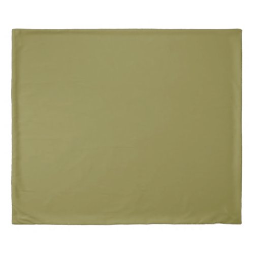 Old Moss Green Solid Color Duvet Cover