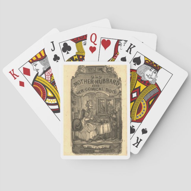 Old Mother Hubbard and Her Comical Dog Poker Cards (Back)