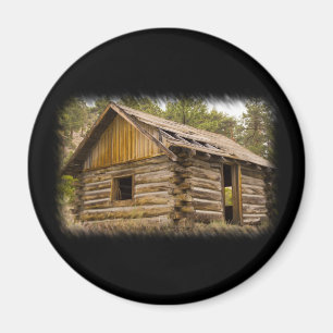 Old Mountain Cabin Magnet