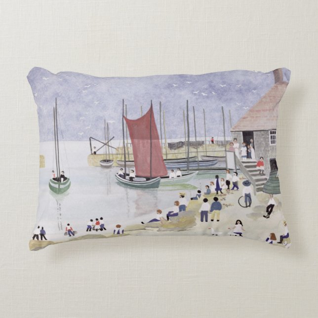 Old Mousehole 1993 Decorative Pillow (Front)