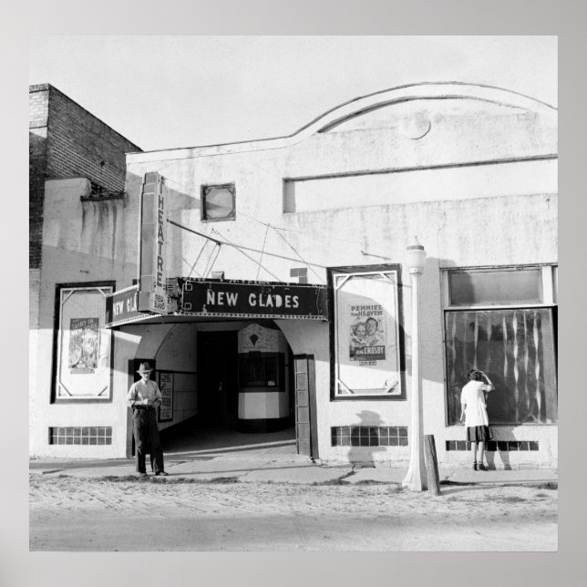 Old Movie Theater, 1939 Poster (Front)