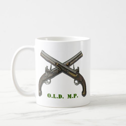 Old MP Crossed Pistols Coffee Mug