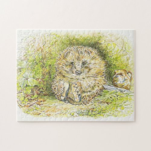 Old Mr Prickly Pin Hedgehog by Beatrix Potter Jigsaw Puzzle