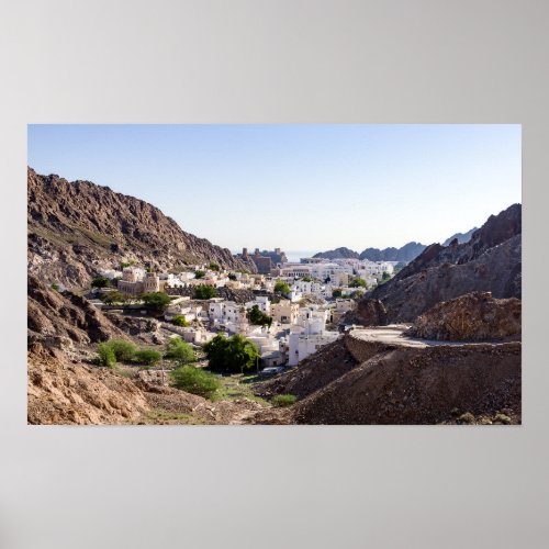 Old Muscat original historic city of Muscat _ Oman Poster
