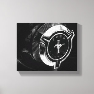 Old Muscle Classic Car Details Driver Drive Canvas Print