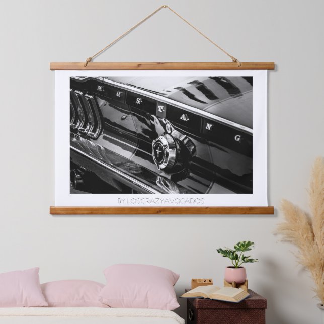 Old Muscle Classic Car Details Driver Drive Hanging Tapestry (Bedroom)