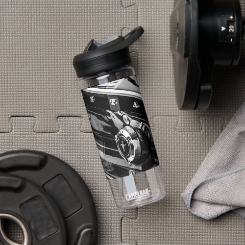 Old Muscle Classic Car Details Driver Drive Water Bottle