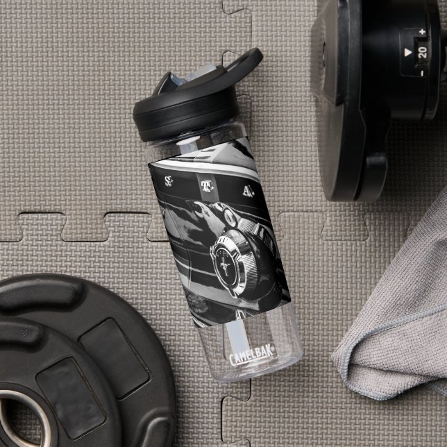 Old Muscle Classic Car Details Driver Drive Water Bottle (Gym)